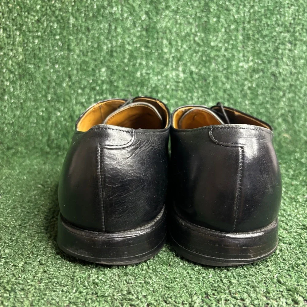 Allen Edmonds Byron Perforated Cap Toe Classic Oxford Black Leather Mens Sz 13 D